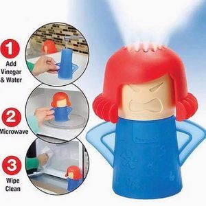 Microwave Oven Steam Cleaner Disinfects Vinegar Water Kitchens Steamer Crud